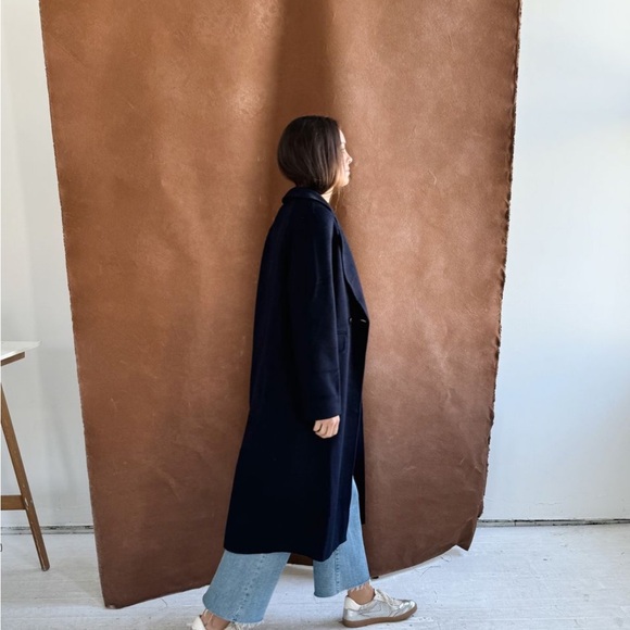 NWT Current Air Navy Wool Coat - Picture 2 of 12